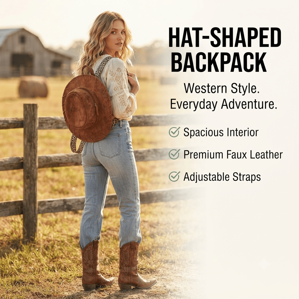 Cowgirl Hat Backpack | Carry Your Style Everywhere