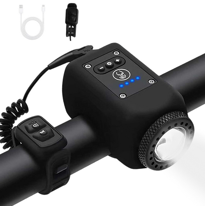 Noomoriey Bike Electronic Horn with Large Range Floodlight