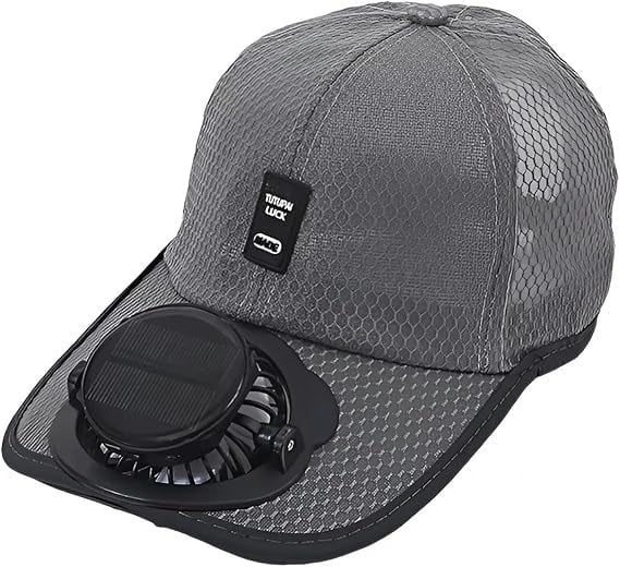 Cooling Solar Fan Hat UV Protection & Breathable Mesh