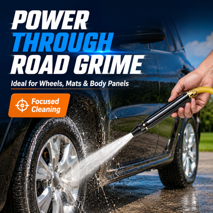 Adjustable Twist Jet Hose Nozzle | Compact Outdoor Cleaning Sprayer
