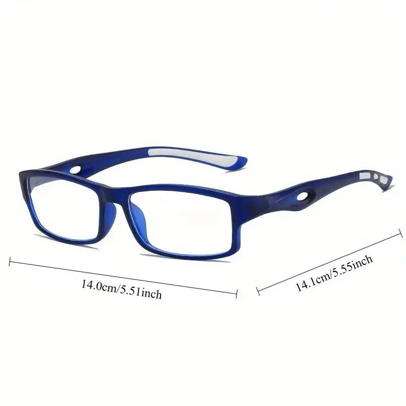 6PCS Men's and Women's Retro Square High-definition Reading Glasses
