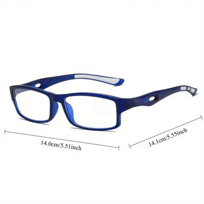 6PCS Men's and Women's Retro Square High-definition Reading Glasses