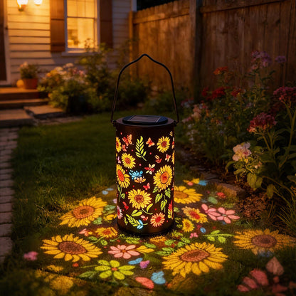 Sunflower Solar Garden Lantern