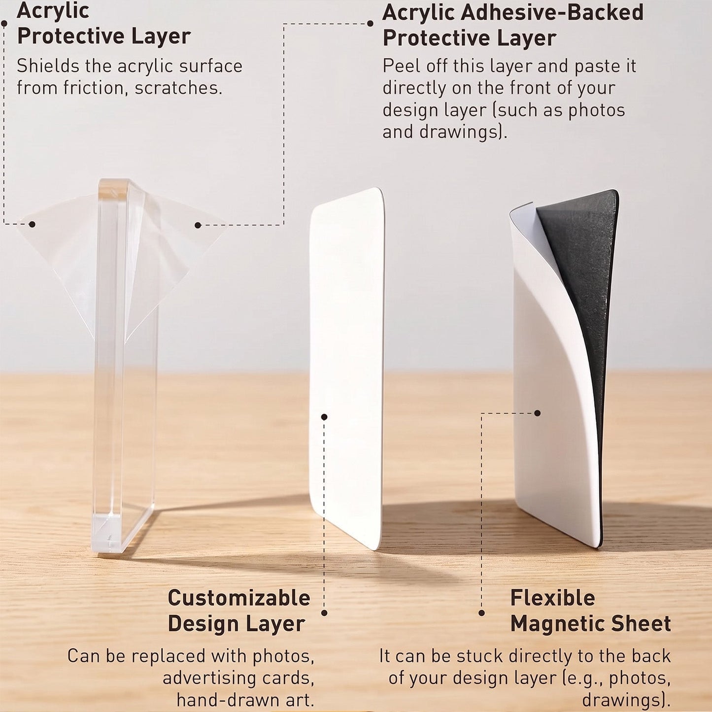 Magnetic Fridge Photo Frames