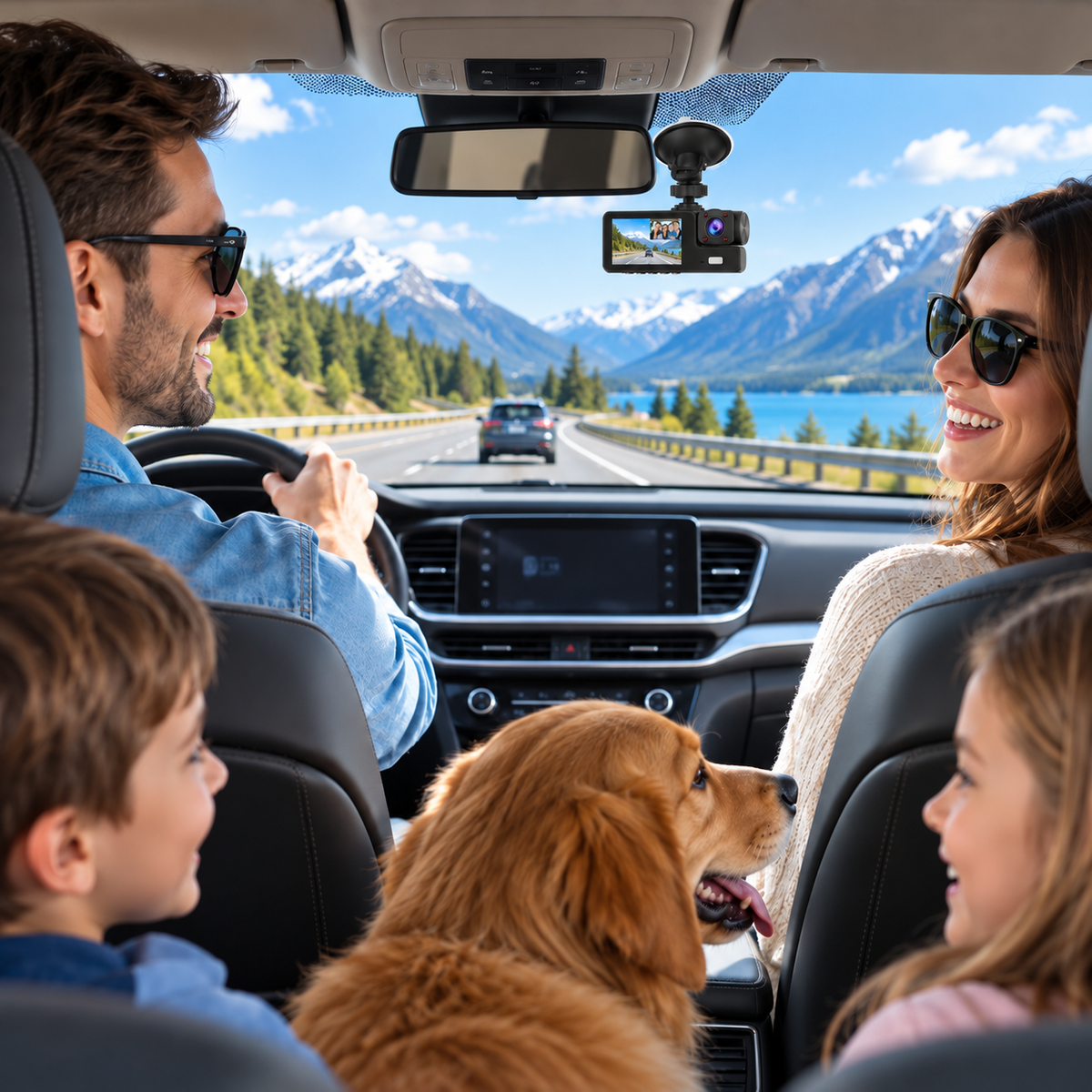 Upgraded 360 Protection Dash Cam: Triple-Lens 1080P Front Cabin Rear Never Drive Blind Again!