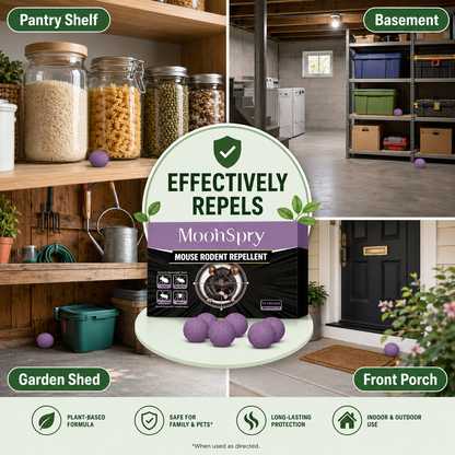 Limited Edition Natural Peppermint Rodent Repellent Tablets 12 Pack