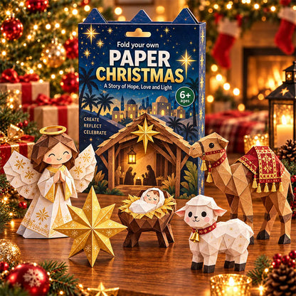 DIY Christmas Paper Craft Kit Fold, Create & Build Your Own Festive Village