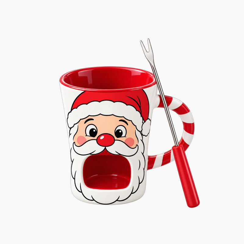 Santa s Sweet Melt Christmas Chocolate Fondue Mug