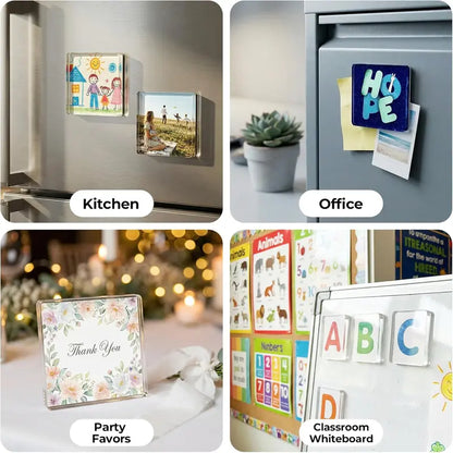 DIY Magnetic Photo Frame Set