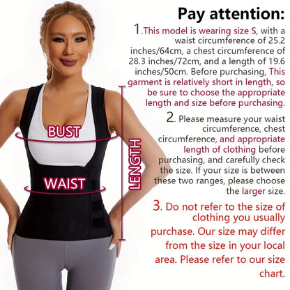 Women's Sweat Compression Shapewear Vest Tummy Control & Sculpting Fit