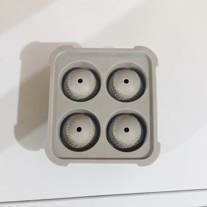 Baseball Ice Mold Slow Melting Silicone Sphere Tray for Whiskey, Cocktails & More