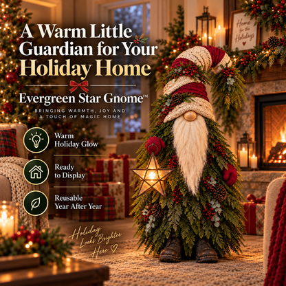 Evergreen Star Gnome Lighted Christmas Woodland Decor