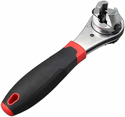 Adjustable Ratchet Wrench 6-22mm Heavy Duty CR-V Steel Repair Spanner
