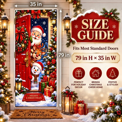 Magical Christmas Door Cover & Holiday Party Banner