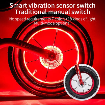 Waterproof LED Rechargeable Bike Wheel Hub Lights