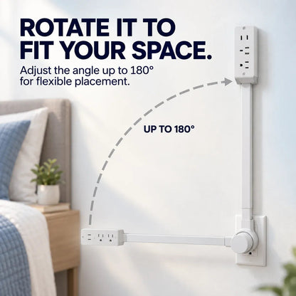 Rotating Wall Outlet Extender Bring Hidden Outlets Within Easy Reach