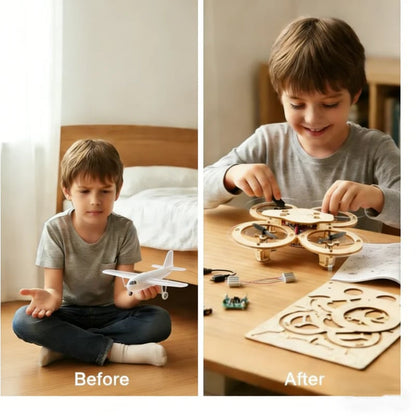 Kids Wooden Drone Kit