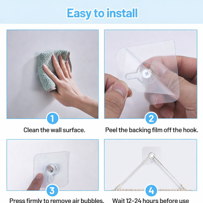 10 Pcs Self Adhesive Wall Hooks
