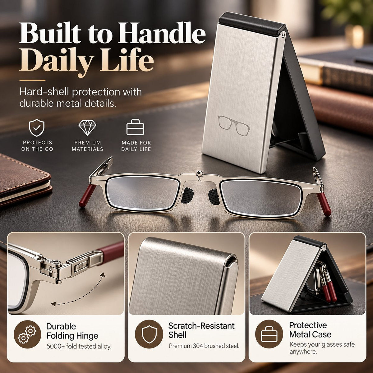 Weightless Folding Readers in a Sleek Metal Vault | Read Anywhere