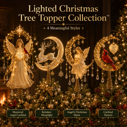 Meaningful Christmas Tree Topper Collection Lighted Holiday Keepsakes