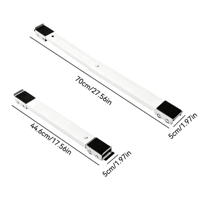 2-Pack Adjustable Telescopic Heavy Duty Metal Frame Appliance Moving Dolly