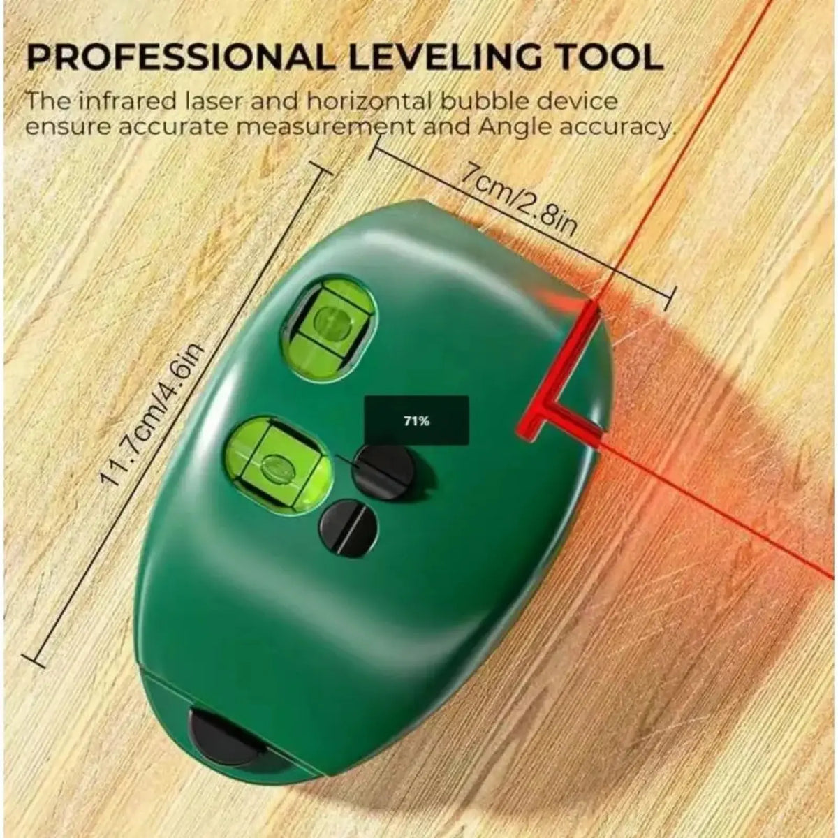 90 Degree Electronic Red Light Scale Red Light Level Green Light Level Self-leveling Parallel Line Parallel Line