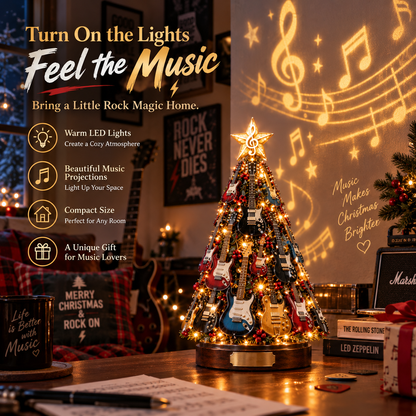 Musical Guitar Christmas Tree Light