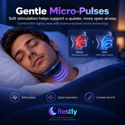Smart Anti-Snore Device. Stop Snoring, Start Sleeping Deeply