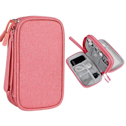 Don t Miss Out Travel Cable Organizer Pouch, Double Layers All-in-One Storage Bag for Cord