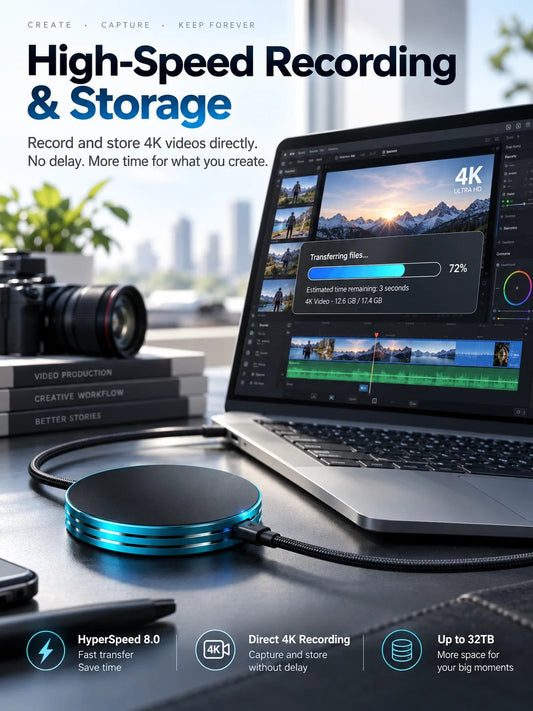 C Magnetic Portable SSD Anti-Lost External Solid State Drive