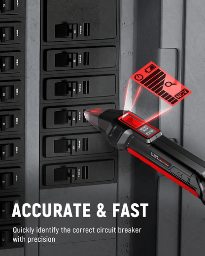 AC Circuit Breaker Finder Tool with Alert LCD Display