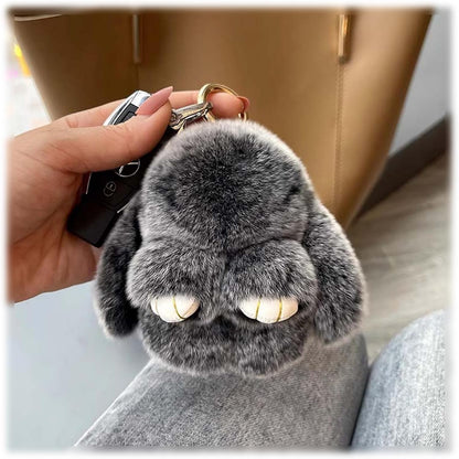 Easter Cute Bunny Plush Keychain - Iron Box Gift Option, Easter Sweet Surprise