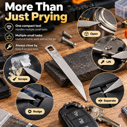 Pocket Pry Bar Compact EDC Keychain Tool for Everyday Tasks