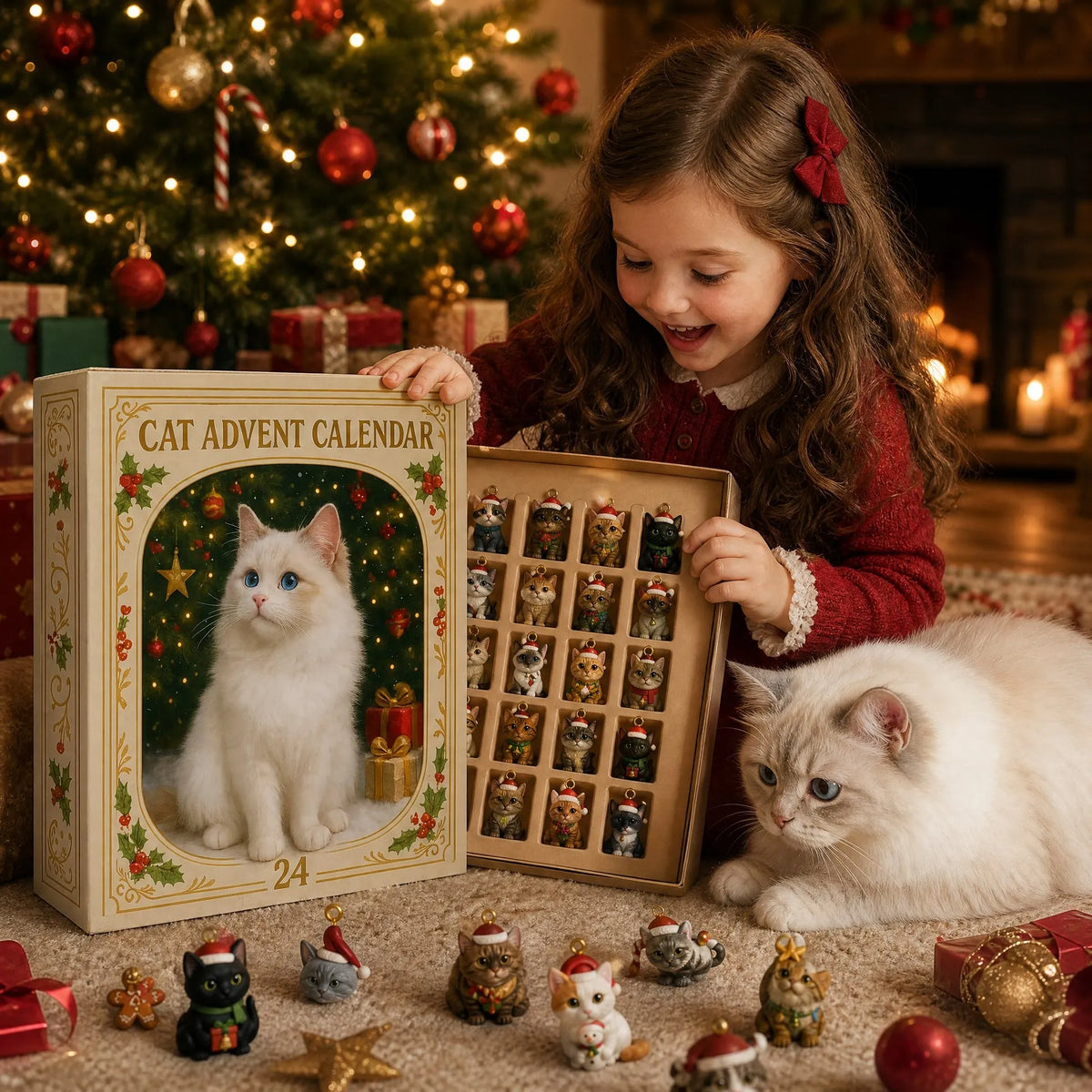 Advent Calendar 2026 Cat Advent Calendar - Giftfor Adults Friends CatOwners and Lovers Christmas Holiday Countdown Gift