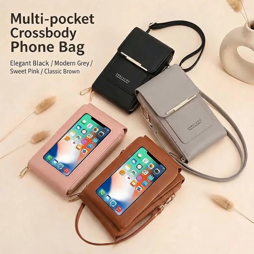 Women's Touchscreen Sensitive Phone Crossbody Bag