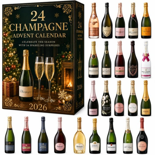 Champagne Advent Calendar 2026 24 Days of Sparkling Christmas Surprises