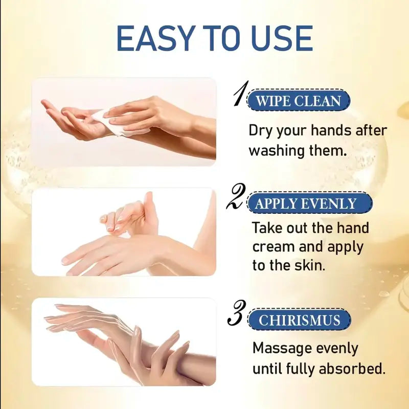 Collagen Anti-Wrinkle Hand Cream Daily Hydrating Repair for Dry, Cracked Hands & Heels
