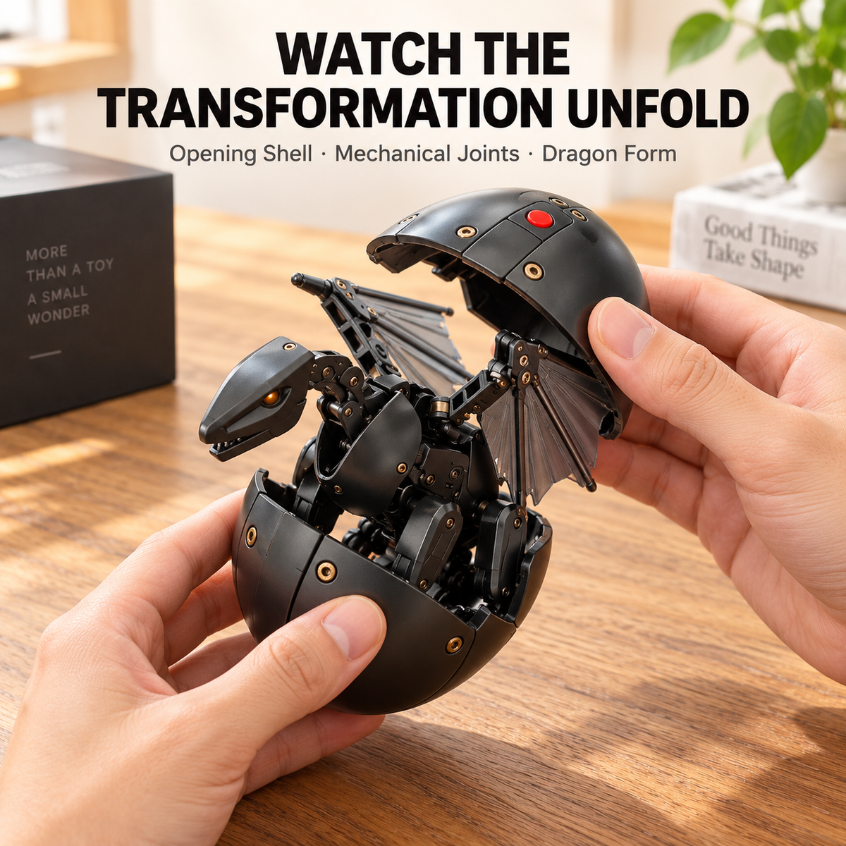 This Egg Transforms Into a Dragon 2-in-1 Mechanical Dragon Figure
