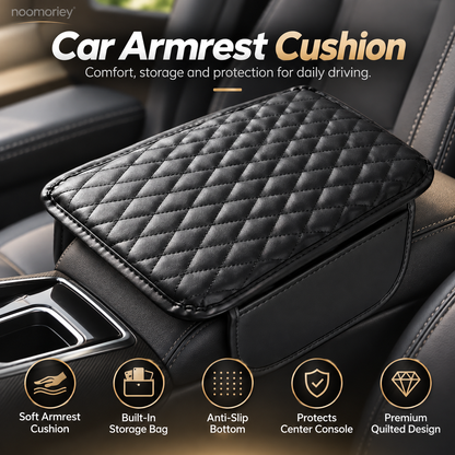 3-in-1 Car Armrest Cushion with Storage & Console Protection