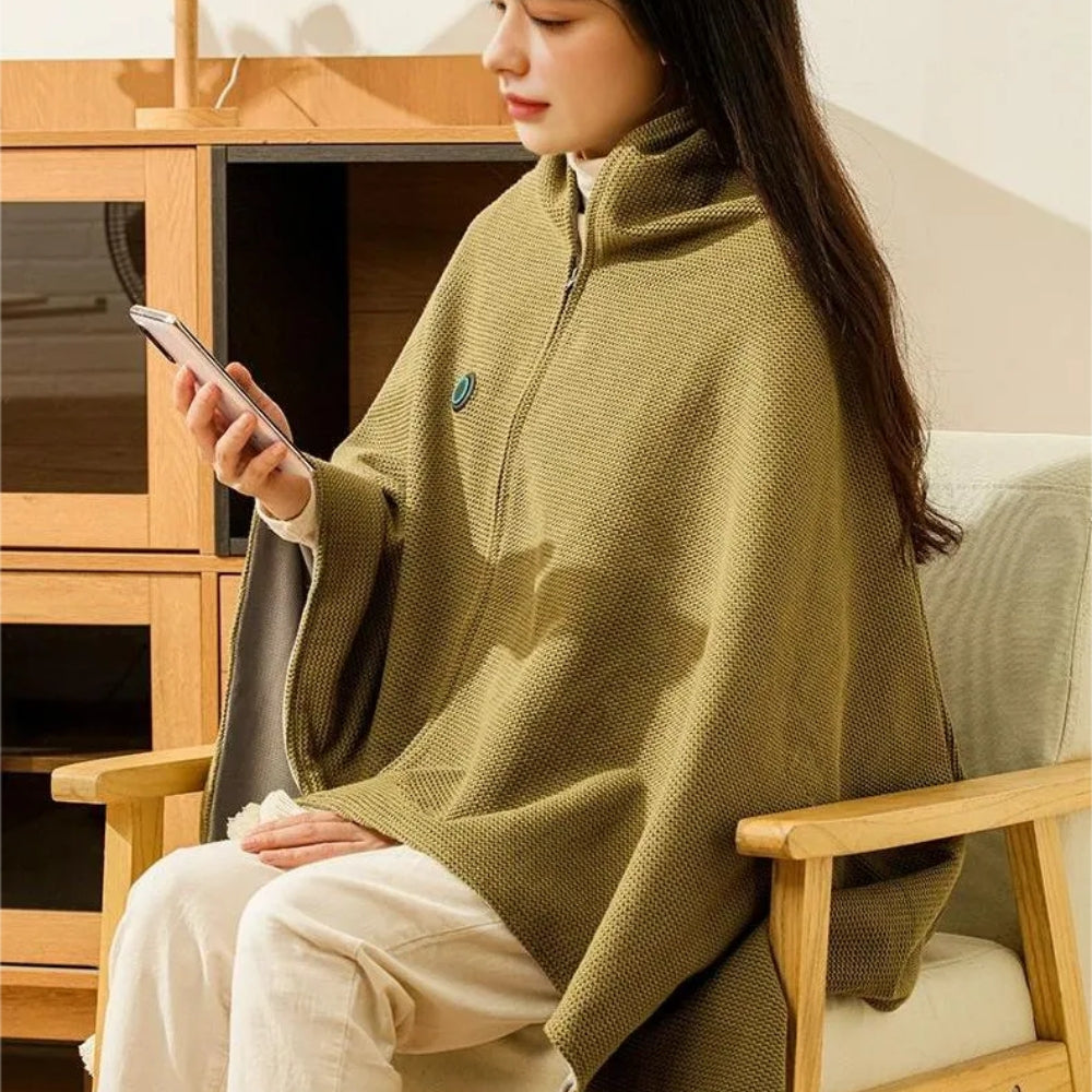 Portable Heated Shawl Wearable Electric Heating Wrap
