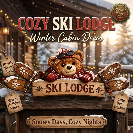 6 Styles Door Topper Collection | Rustic Winter Mountain Cabin Door Frame Decor, Christmas Above-Door Wall Sign