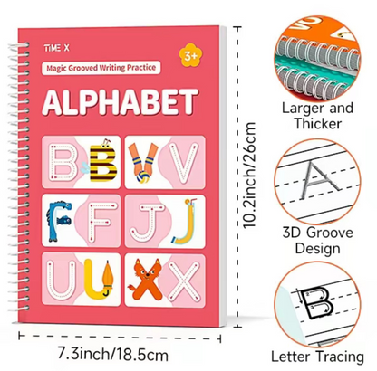 Grooved Handwriting Practice Book