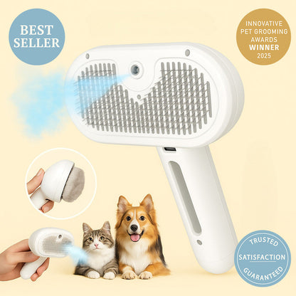 Self-Cleaning Mist Pet Brush