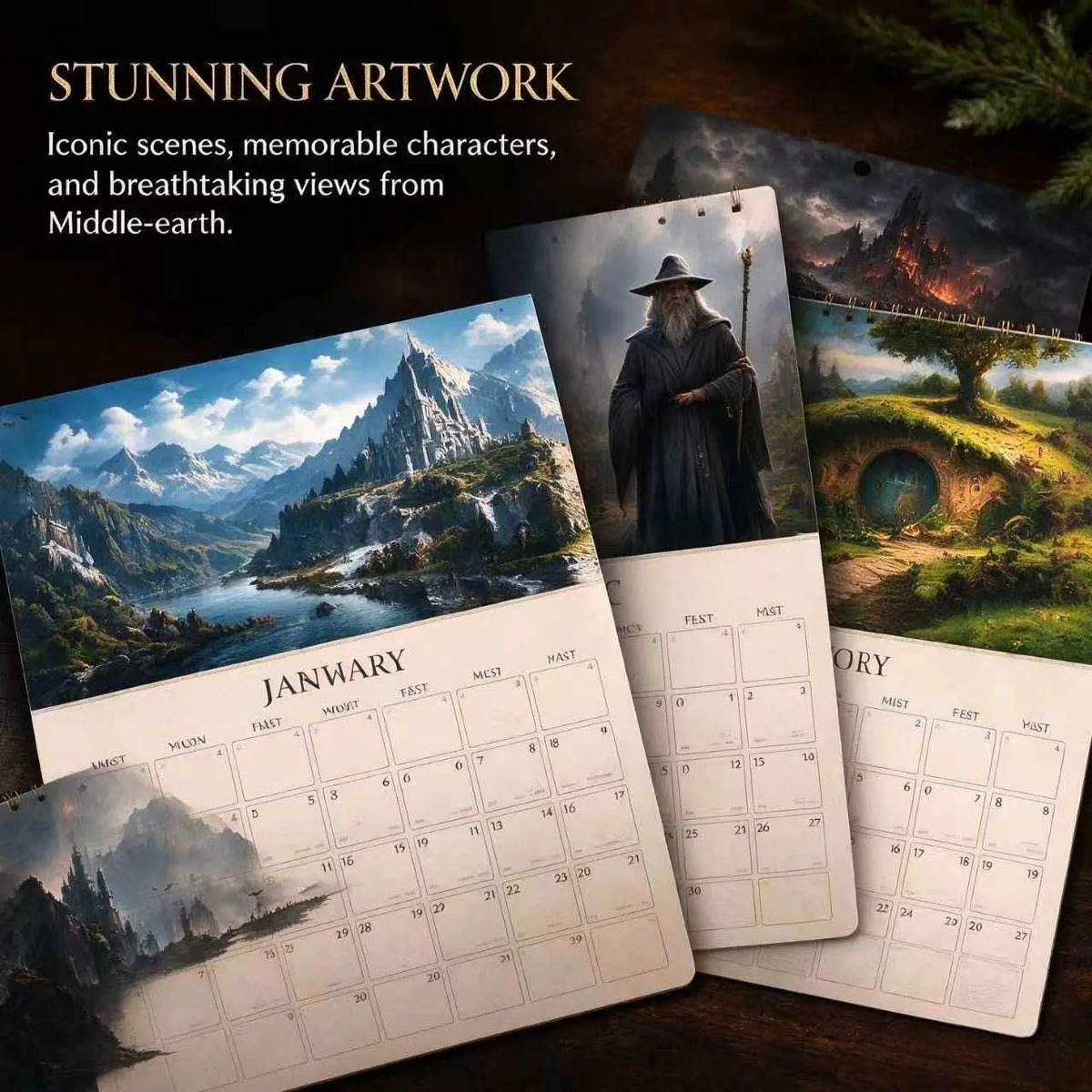 The Lord of the Rings 2027 Wall Calendar