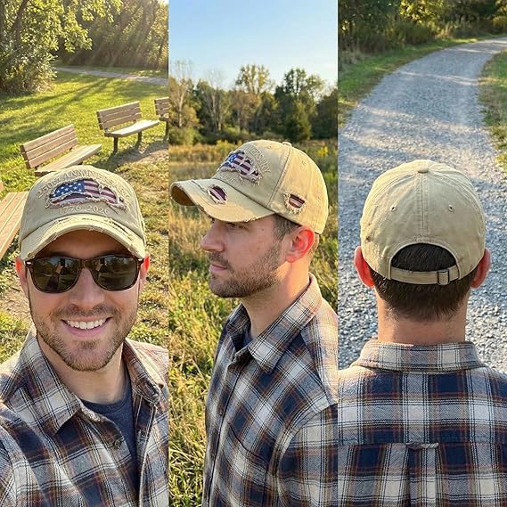 Patriotic Eagle Baseball Cap