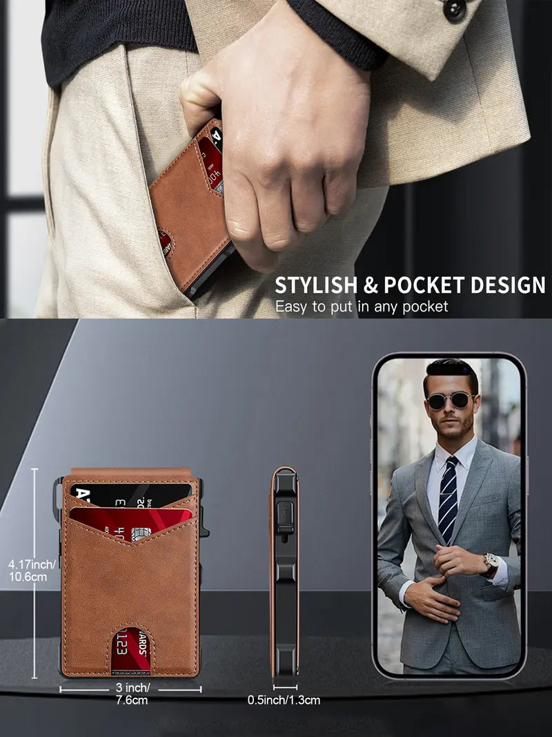 Minimalist Men s Slim Wallet