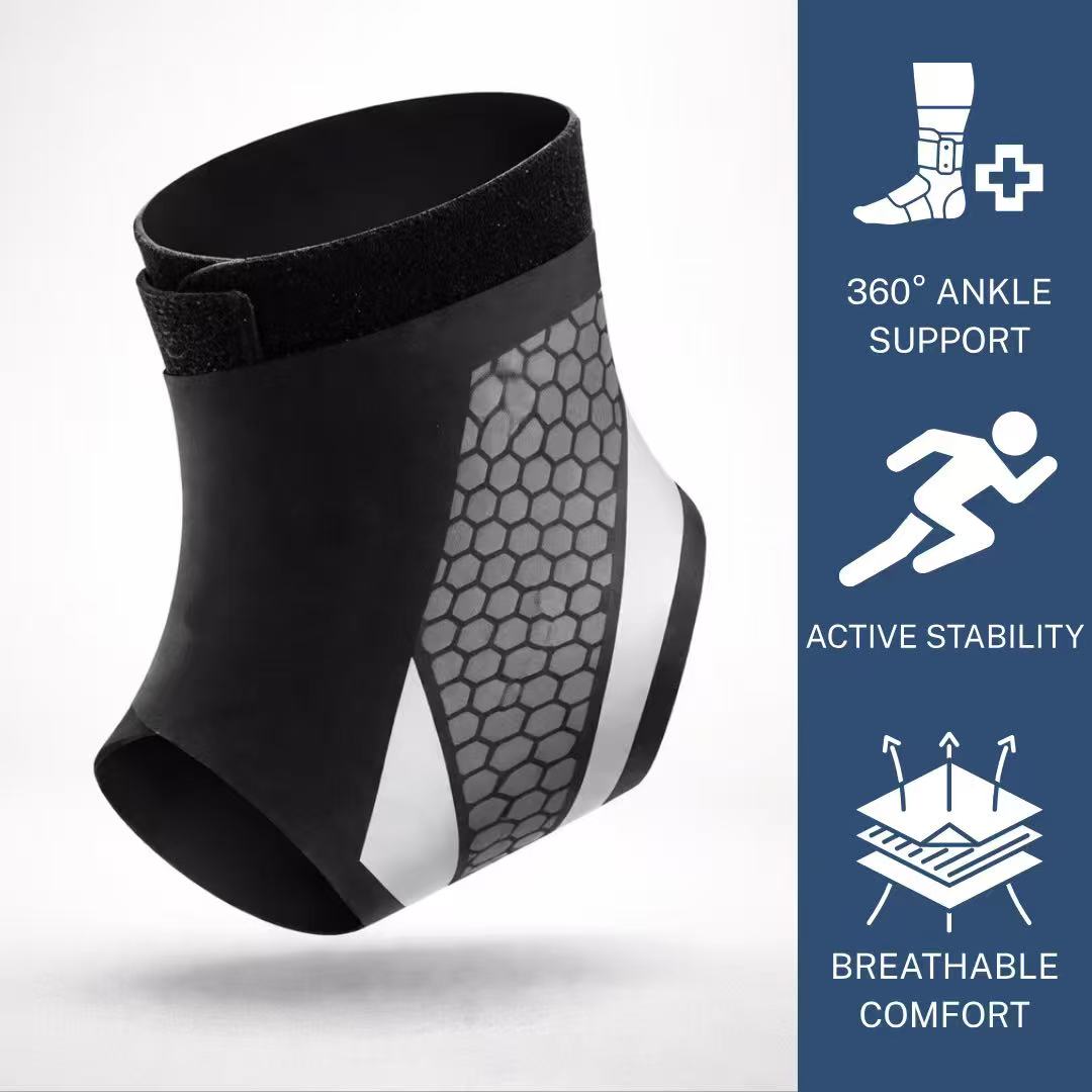 Adjustable Compression Ankle Brace – Lightweight Support for Sports & Daily Wear