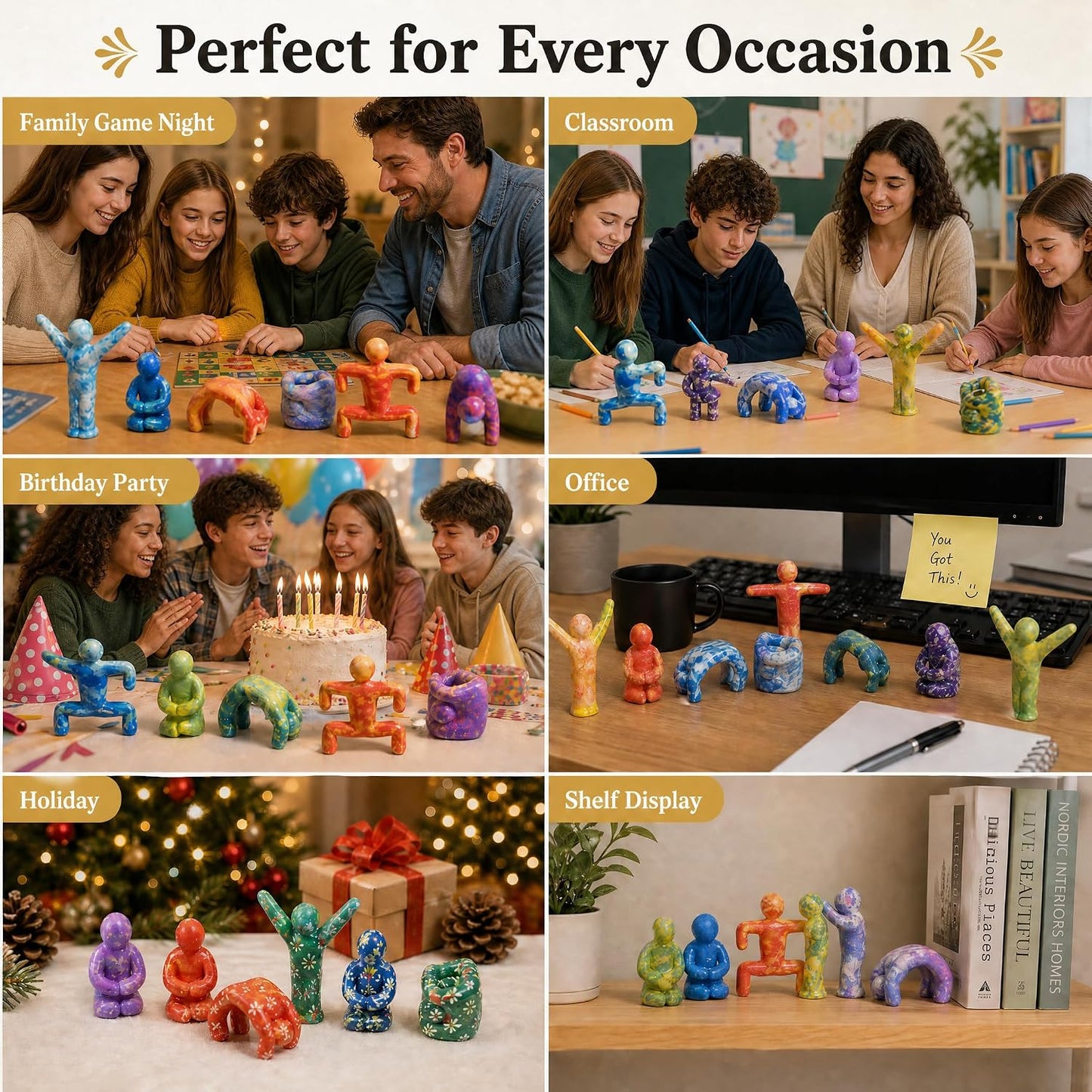 Paintable Chameleon Figures