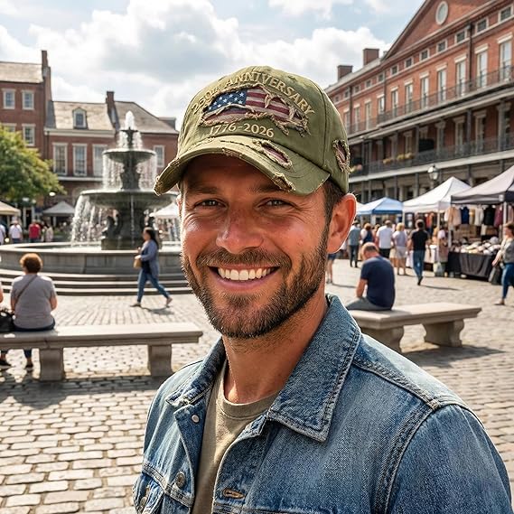 Patriotic Eagle Baseball Cap
