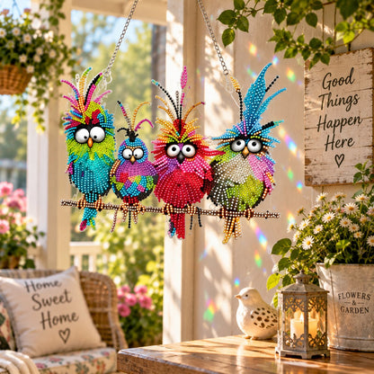 Sunny Birds Diamond Art Suncatcher DIY Kit